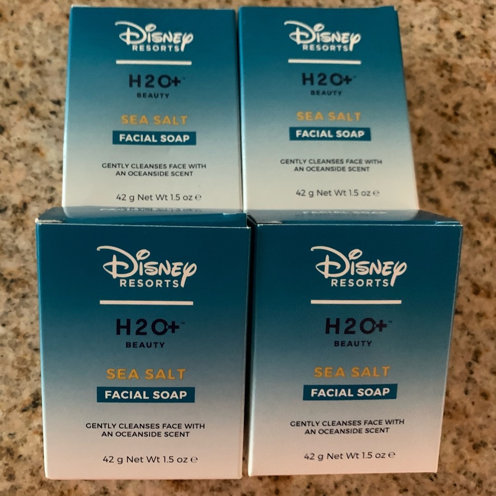 Brand new set of 4 Disney H2O+ sea salt facial soaps